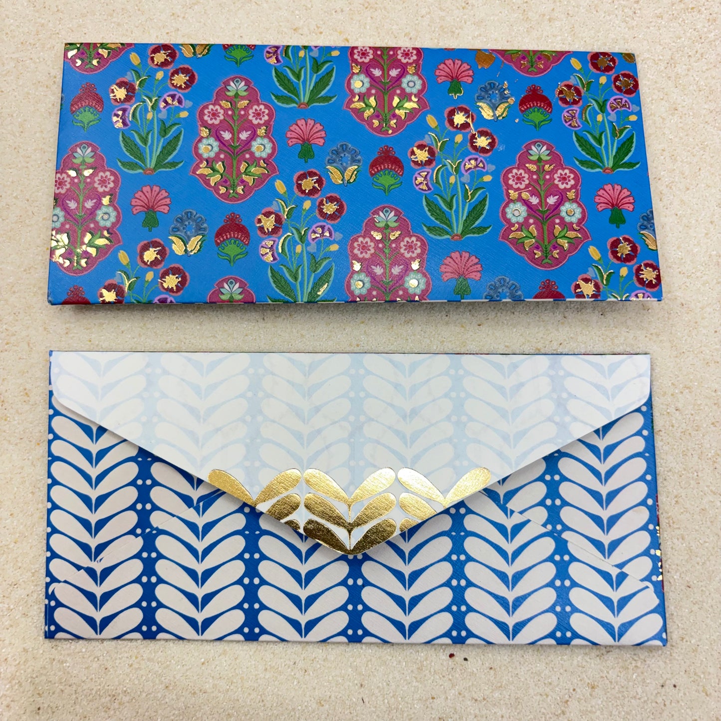 Phulwari Blue Gift Envelopes (Pack of 5)