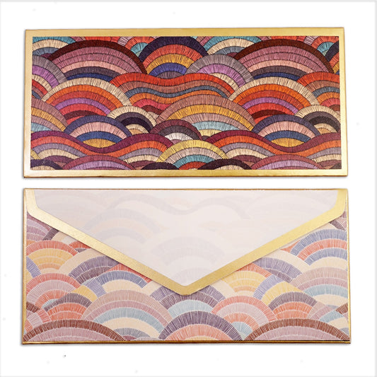 Embroidery Foil Gift Envelopes (Pack of 5)