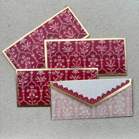 Laal Bagh Foil Gift Envelopes (Pack of 5)