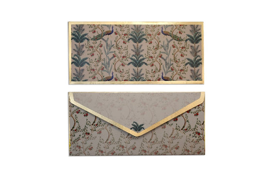 Peacock Pomegranate Gift Envelopes (Pack of 5)