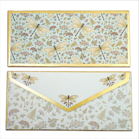 Dragonfly Foil Gift Envelopes (Pack of 5)