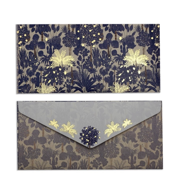 Midnight Botanical Gift Envelopes